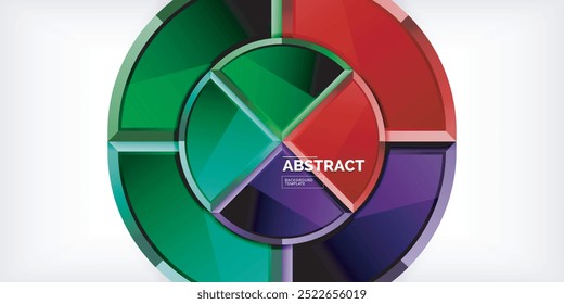 Triangle circles background. Vector Illustration For Wallpaper, Banner, Background, Card, Book Illustration, landing page