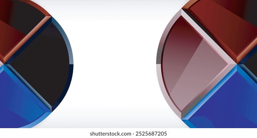 Triangle circles background. Vector Illustration For Wallpaper, Banner, Background, Card, Book Illustration, landing page