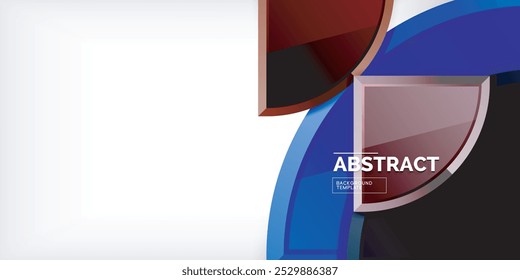 Triangle circles background. Vector Illustration For Wallpaper, Banner, Background, Card, Book Illustration, landing page