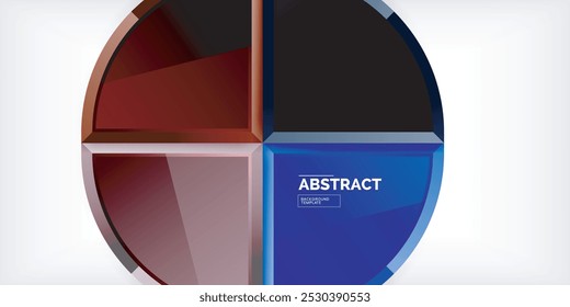 Plano de fundo de círculos triangulares. Ilustração vetorial para papel de parede, banner, plano de fundo, cartão, ilustração de livro, página inicial