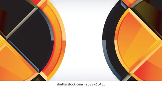 Triangle circles background. Vector Illustration For Wallpaper, Banner, Background, Card, Book Illustration, landing page
