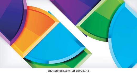 Triangle circles background. Vector Illustration For Wallpaper, Banner, Background, Card, Book Illustration, landing page