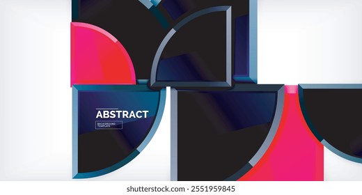 Triangle circles background. Vector Illustration For Wallpaper, Banner, Background, Card, Book Illustration, landing page