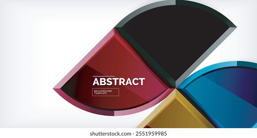 Triangle circles background. Vector Illustration For Wallpaper, Banner, Background, Card, Book Illustration, landing page