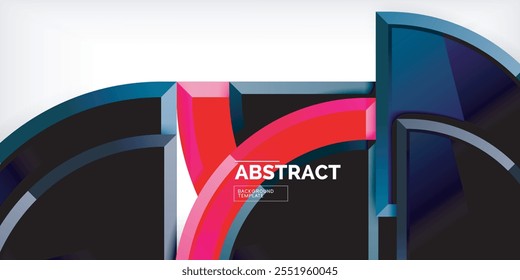 Plano de fundo de círculos triangulares. Ilustração vetorial para papel de parede, banner, plano de fundo, cartão, ilustração de livro, página inicial