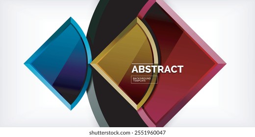 Plano de fundo de círculos triangulares. Ilustração vetorial para papel de parede, banner, plano de fundo, cartão, ilustração de livro, página inicial