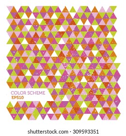 Triangle color abstract concept background