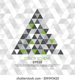 Triangle color abstract concept background