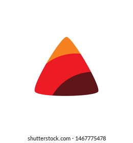 triangle color modern logo design