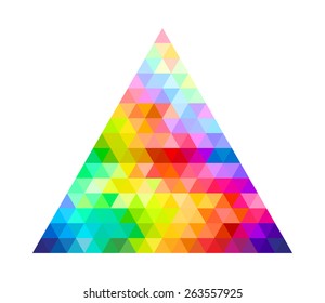 Triangle Color Palette Guide Spectrum Vector