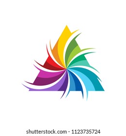 Triangle Color Spectrum Logo