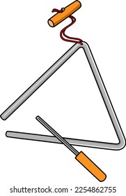 ilustración vectorial de color triangular aislada en fondo blanco