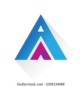 triangle colored business logo