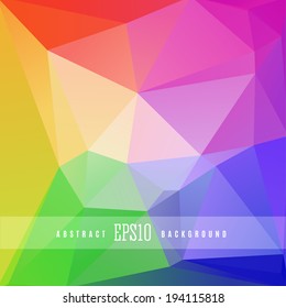 Plantilla de fondo de diseño abstracto de color triangular