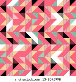Triangle colorful texture pattern design
