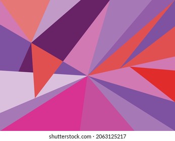 Triangle colorful vector illustration for web design, decorative elements, black white triangle art