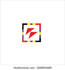 triangle colorful vector logo design company