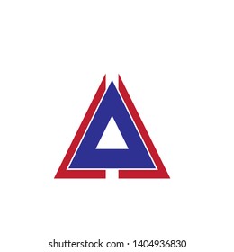 Triangle company icon vector logo template - Vector
