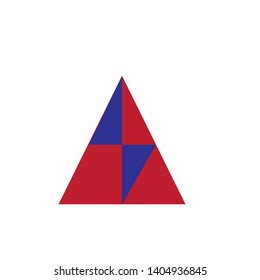Triangle company icon vector logo template - Vector
