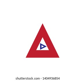 Triangle company icon vector logo template - Vector
