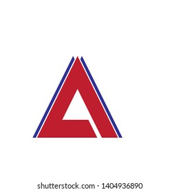 Triangle company icon vector logo template - Vector
