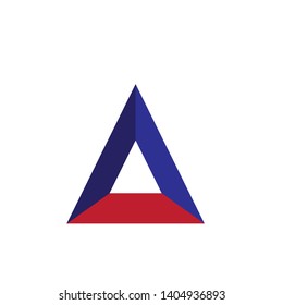 Triangle company icon vector logo template - Vector
