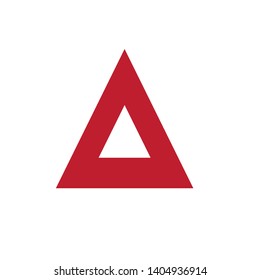 Triangle company icon vector logo template - Vector
