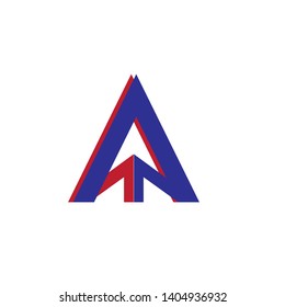 Triangle company icon vector logo template - Vector
