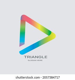 triangle company vector logo Delivery icon