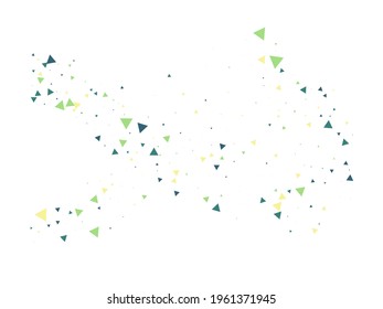 Explosión del Triángulo Confetti. Vidrio roto con efecto explosivo. Gráfico estelar explotado. Triángulo Confetti cayendo Bang. Volando Partículas Destruidas. Estrellas explotadas. Los Fragmentos de datos texturados estallan.