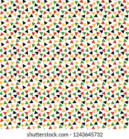 Triangle Confetti Seamless Pattern - Colorful triangle confetti design for Kwanzaa