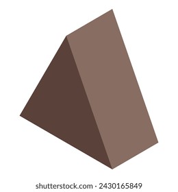 Triangle construction icon isometric vector. Brick education. Children education play