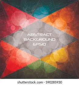 Triangle cover design.Abstract background