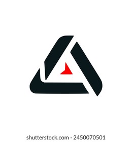 triangle creative agency company business logo vector illustration template design