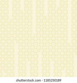 Triangle cuts vertical line pattern vector. Mosaic cream and light cream background. Design print for textile, wallpaper, background. Set 4