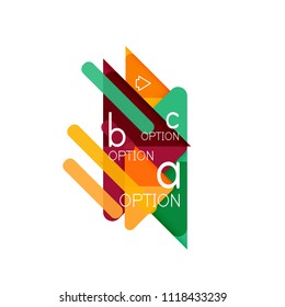 Triangle Data Visualisierung Design, Option Infografik Layout. Vektorgrafik