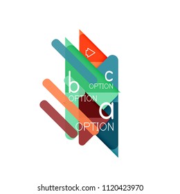 Triangle data visualization design, option infographic layout. Vector illustration