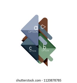 Triangle data visualization design, option infographic layout. Vector illustration