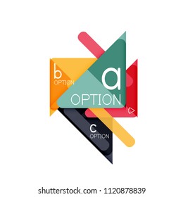 Triangle data visualization design, option infographic layout. Vector illustration