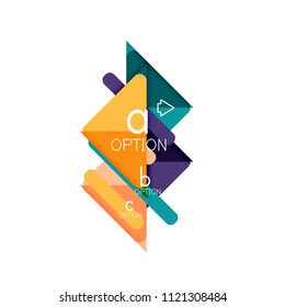 Triangle data visualization design, option infographic layout. Vector illustration
