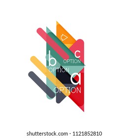 Triangle data visualization design, option infographic layout. Vector illustration
