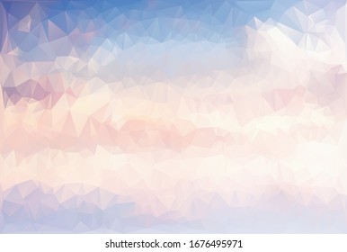 triangle dawn sky abstract background