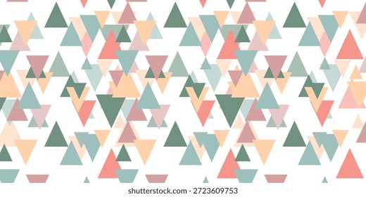 Triângulo de fundo de arte decorativa. Ilustração vetorial abstrata em mosaico em arco-íris poligonal. Padrão simples triangular. Modelo de design geométrico para cartaz, banner, cartão.