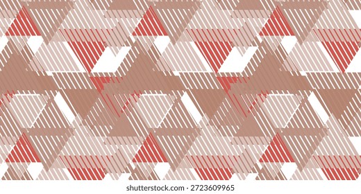Triângulo de fundo de arte decorativa. Ilustração vetorial abstrata em mosaico em arco-íris poligonal. Padrão simples triangular. Modelo de design geométrico para cartaz, banner, cartão.