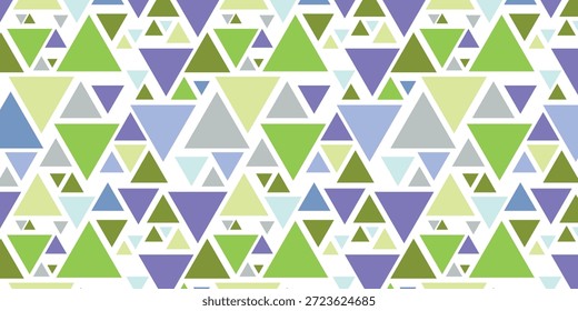 Triângulo de fundo de arte decorativa. Ilustração vetorial abstrata em mosaico em arco-íris poligonal. Padrão simples triangular. Modelo de design geométrico para cartaz, banner, cartão.