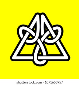 triangle decorative symbol. Traditional Icon. Cultur shape logo. Vector eps 10.