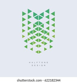 Triangle Design. Abstract Triangle Geometrical Symbol. Vector Technology pattern.