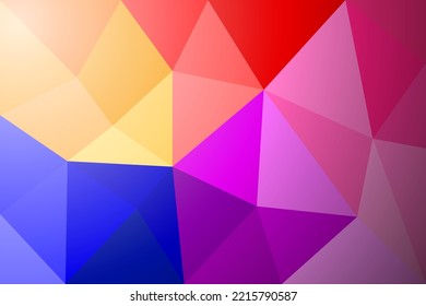 triangle design background with rainbow color. vector illustration