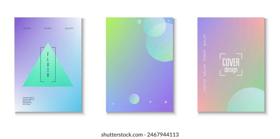 Dreiecksdesign. In: Blue Noise 3d Set. Holografische Form. Lebhafter Banner. Elegantes Poster. Körniges Minimalplakat. In: Futuristic radial illustration. Violettes Dreieck