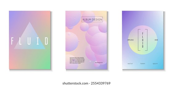 Triangle Design. Cyberpunk Neon Illustration. Futuristic Elegant Poster. Abstract Background. Holographic Poster. Hipster Elements. Purple Gradient Set. Blue Triangle Design